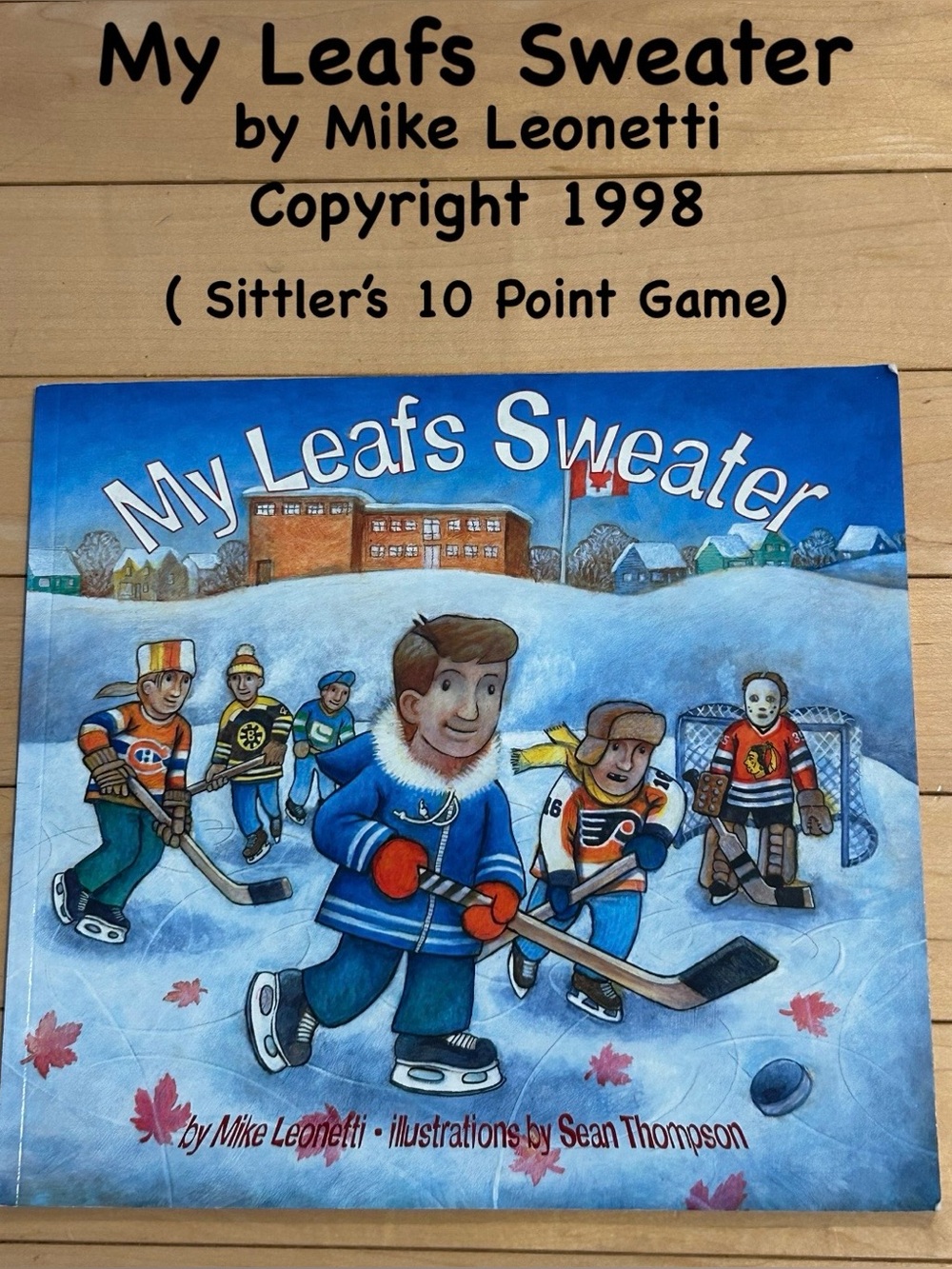 My Leafs Sweater Children's Book - Blue Cover